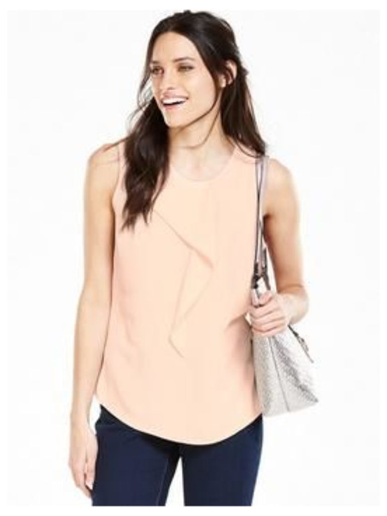 V By Very Frill Front Sleeveless Blouse