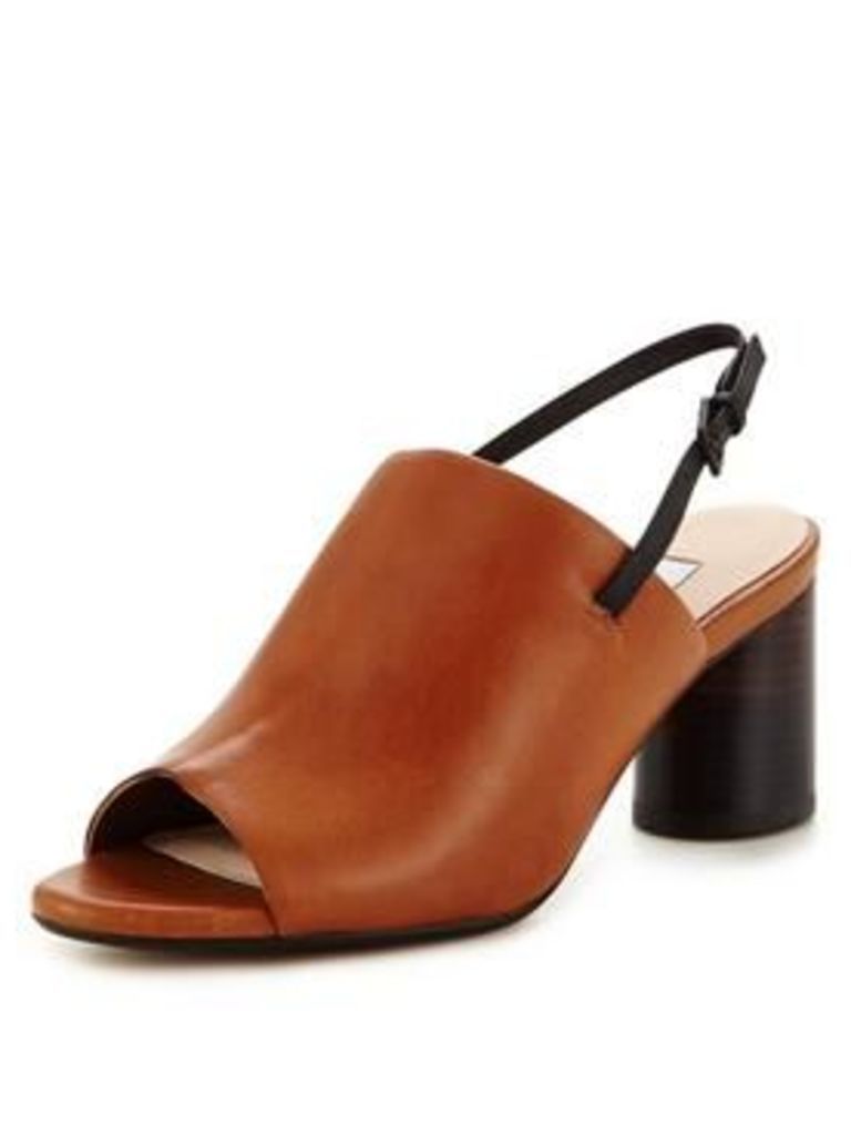 Clarks Clarks Amali Grove Leather Heeled Slingback Sandal