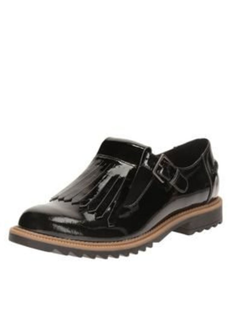 Clarks Griffin Mia Wide Fit Loafer - Black