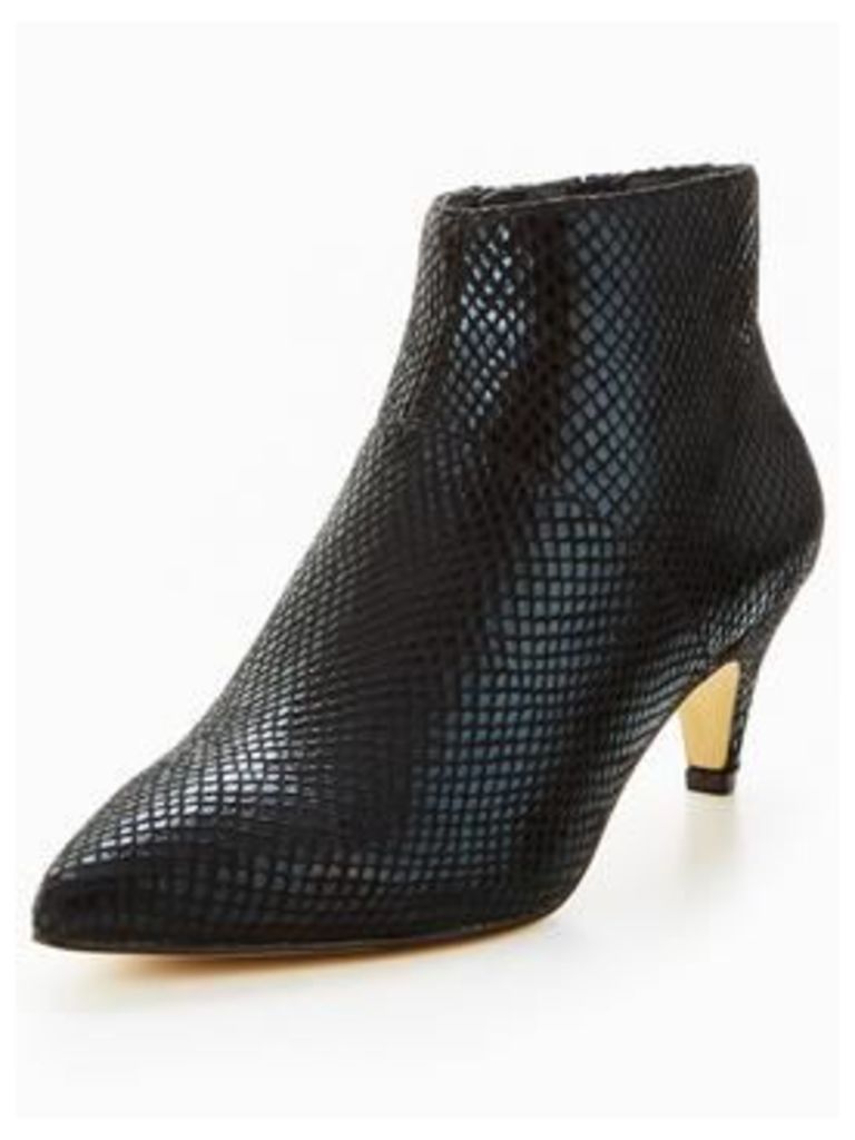 Office Acid Pointed Ankle Boot - Black