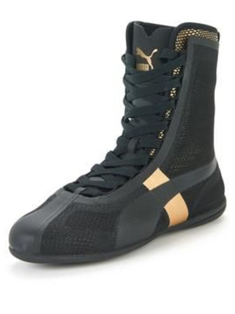 Puma Eskiva Hi EVO Shoe - Black/Gold, Black/Gold, Size 6, Women