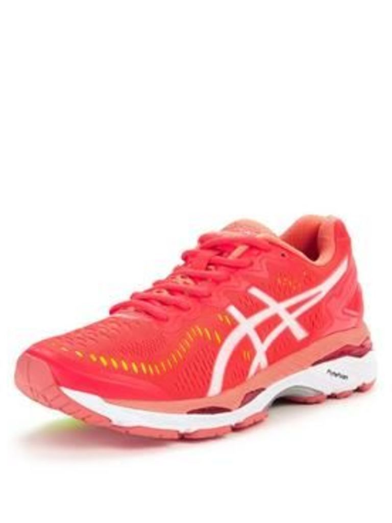 Asics Gel-Kayano 23 Running Shoe - Pink/White, Pink/White, Size 5, Women