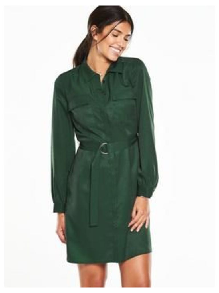 V by Very Shirt Dress - Green, Green, Size 22, Women