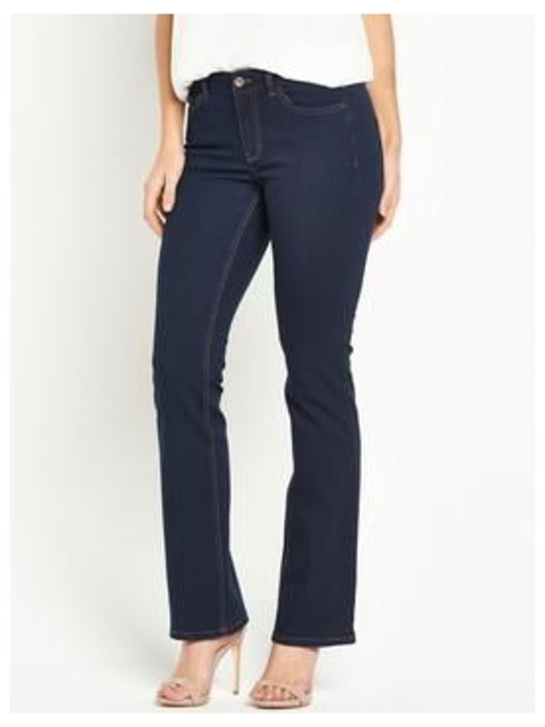 V by Very Tall High Rise Harper 1932 Bootcut Jean, Blue Vintage, Size 20, Inside Leg Xlong, Women