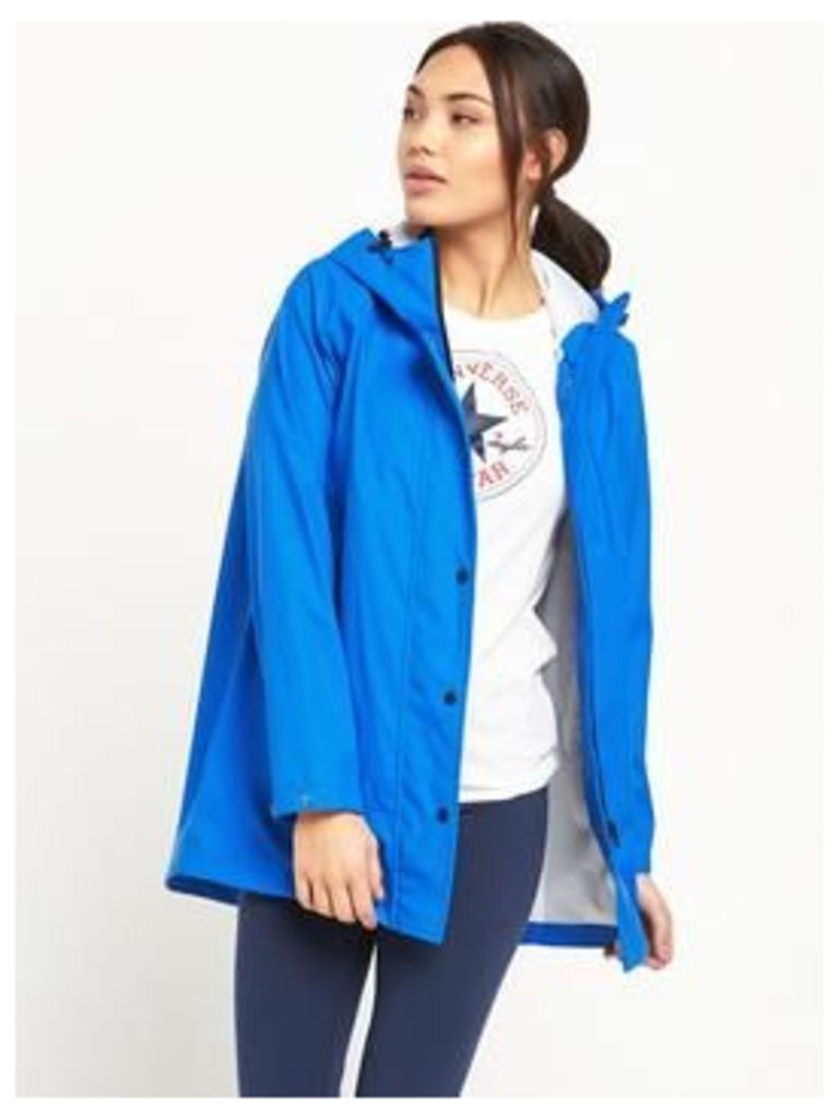 Converse Converse Reflective Raincoat - Blue , Blue, Size Xl, Women