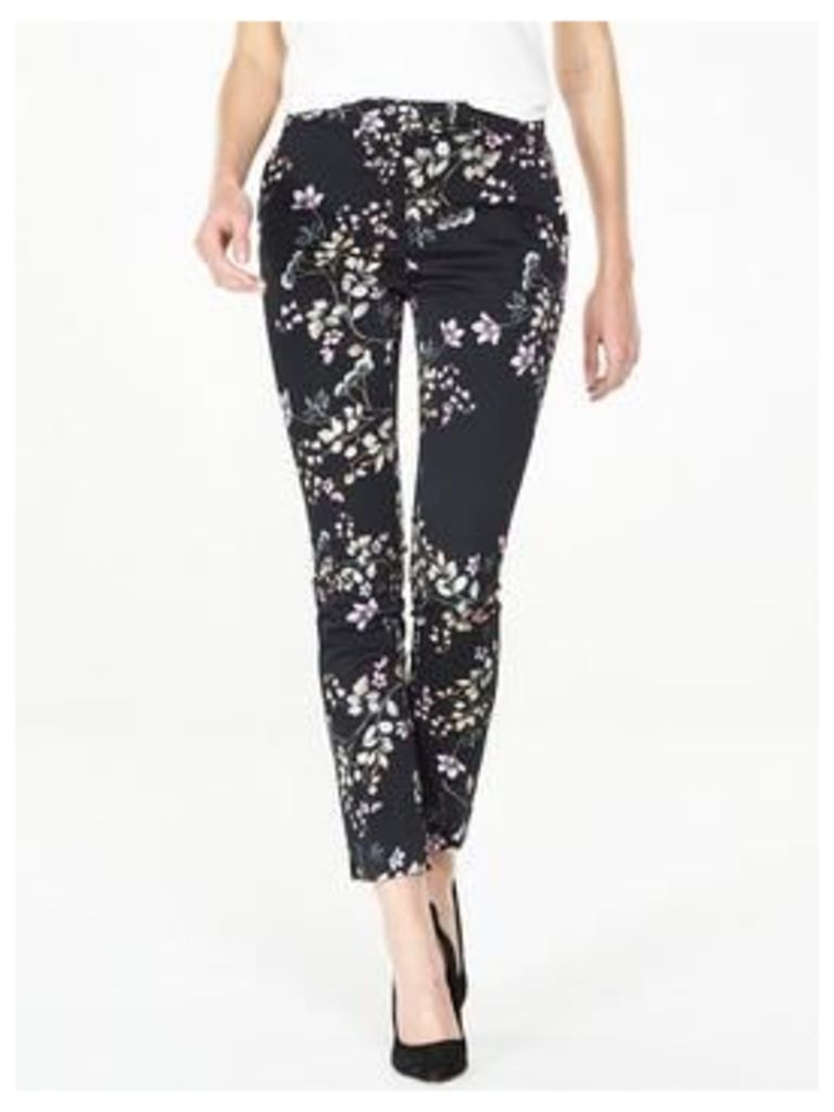 V by Very Floral Printed Trouser, Floral Print, Size 16, Women