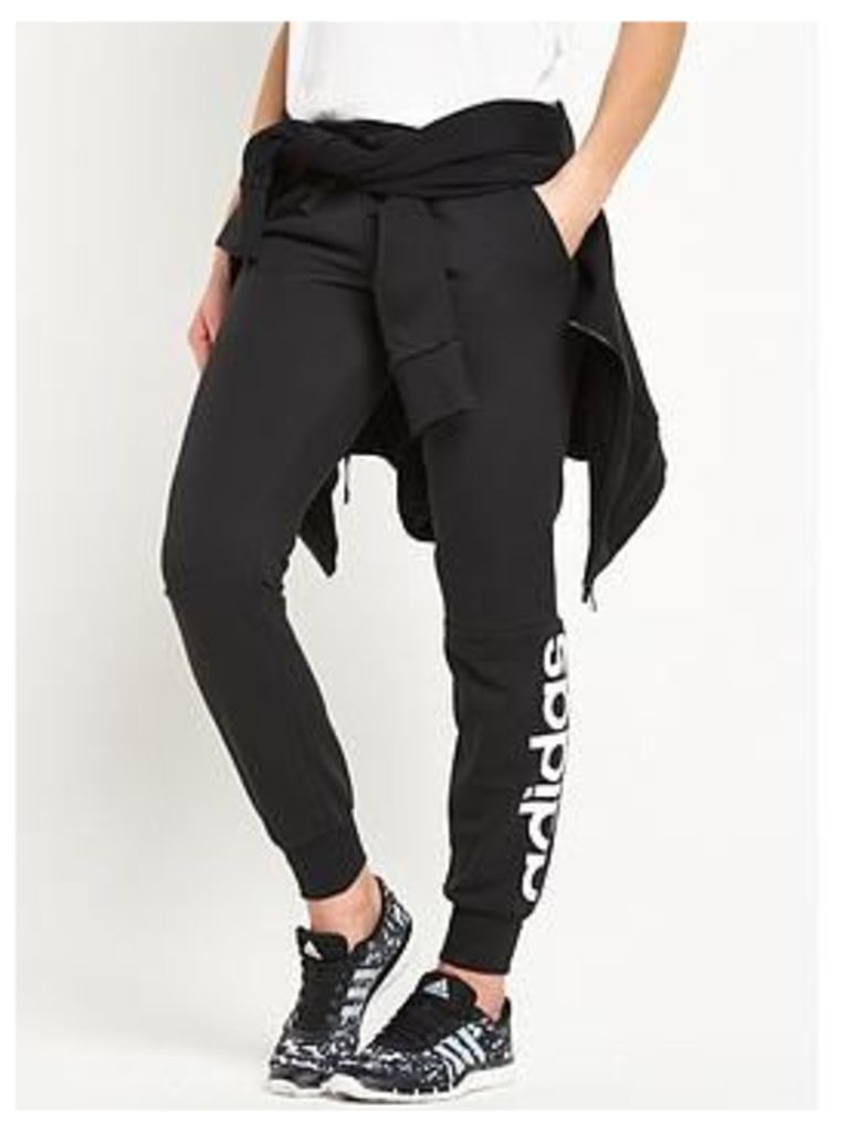 adidas Essentials Linear Pant, Black, Size S, Women