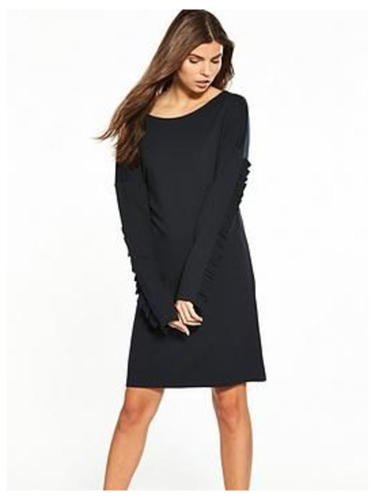 Vila Hasa Long Sleeve Jersey Dress - Black