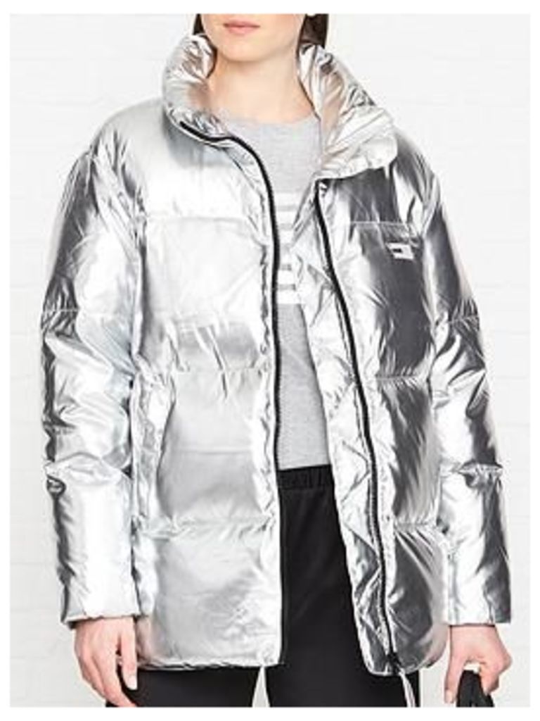 Tommy Hilfiger Icon High Gloss Padded Jacket - Silver