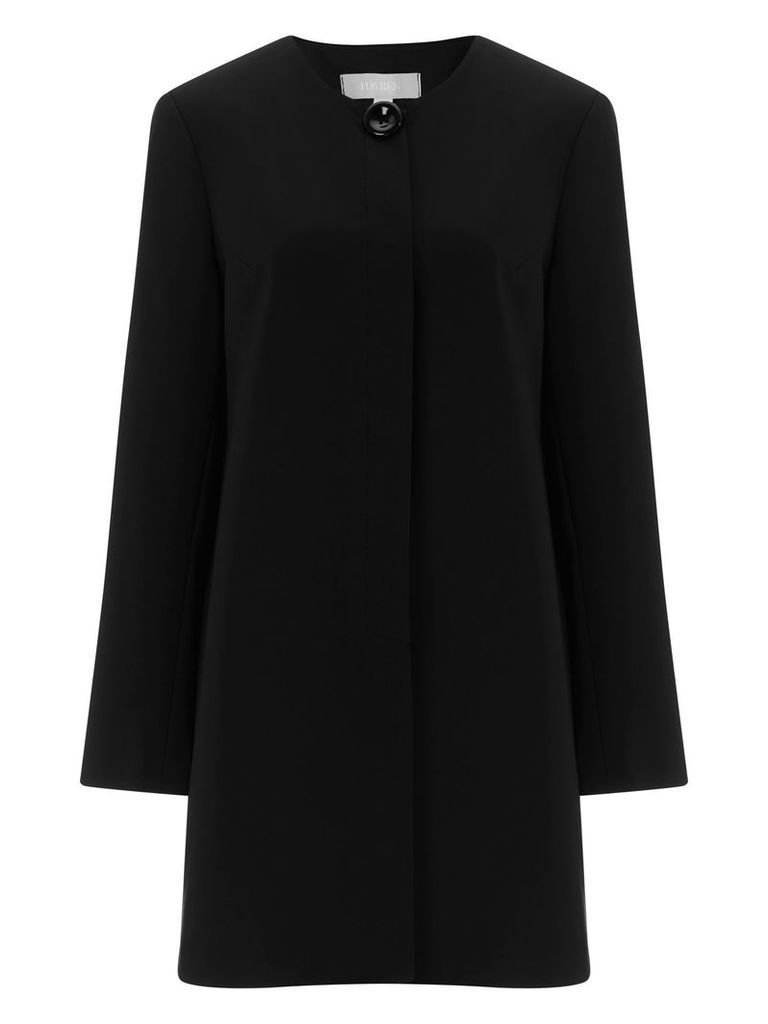 Havren Eliza Collarless Jacket, Black