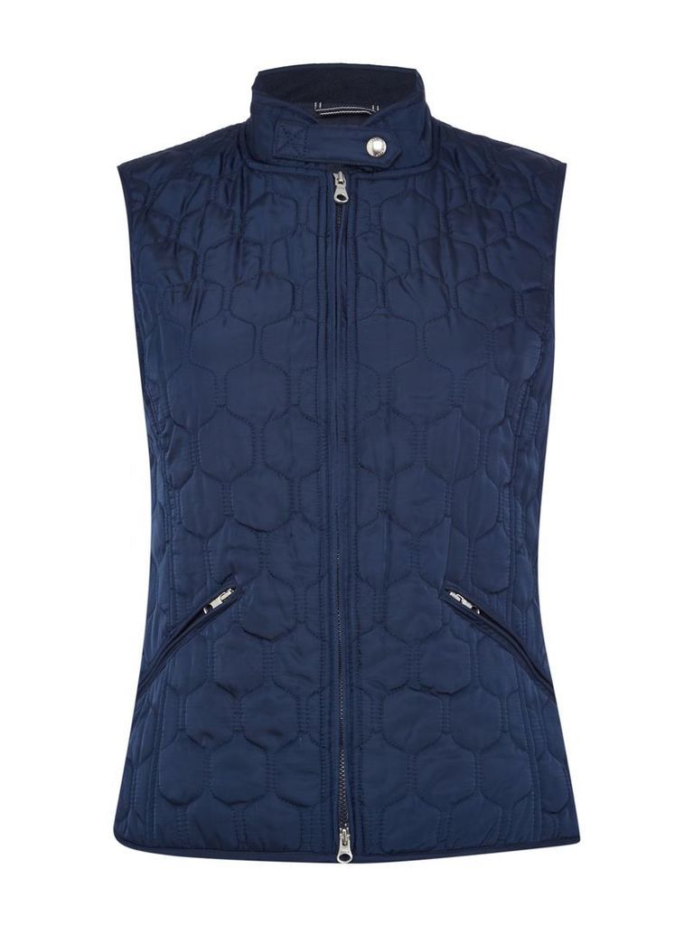 Gant Classic Quilted Gilet, Blue