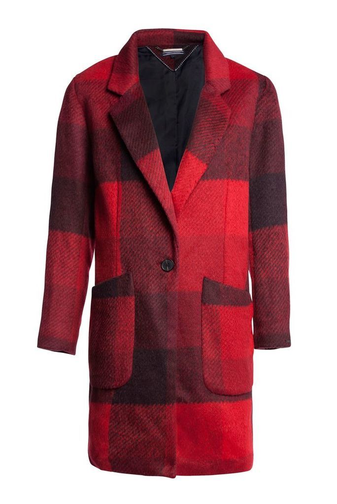 Tommy Hilfiger Izzy Wool Coat, Red