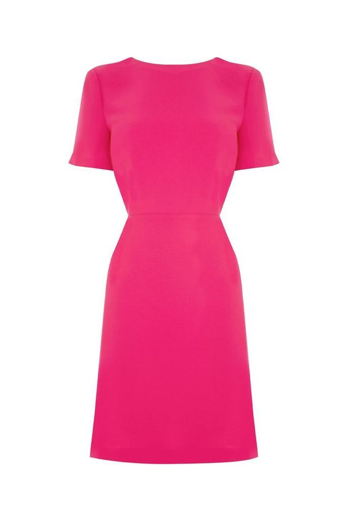 Warehouse Cross Back Dress, Pink