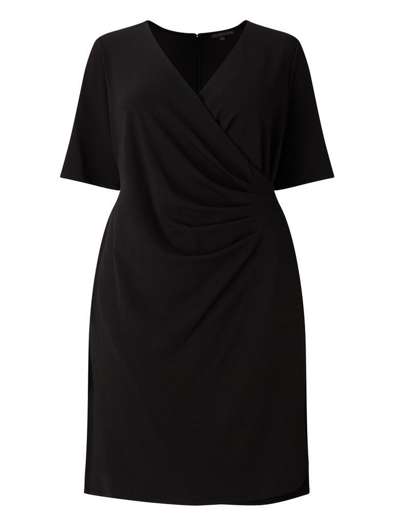 Adrianna Papell Wrap Dress, Black