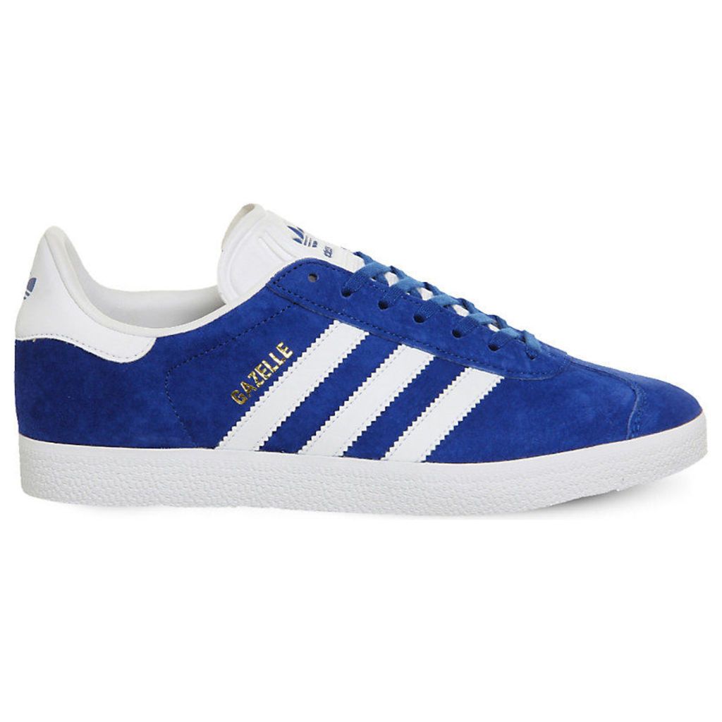 Adidas Gazelle lace-up suede trainers, Mens, Size: 05/01/1900, Royal white