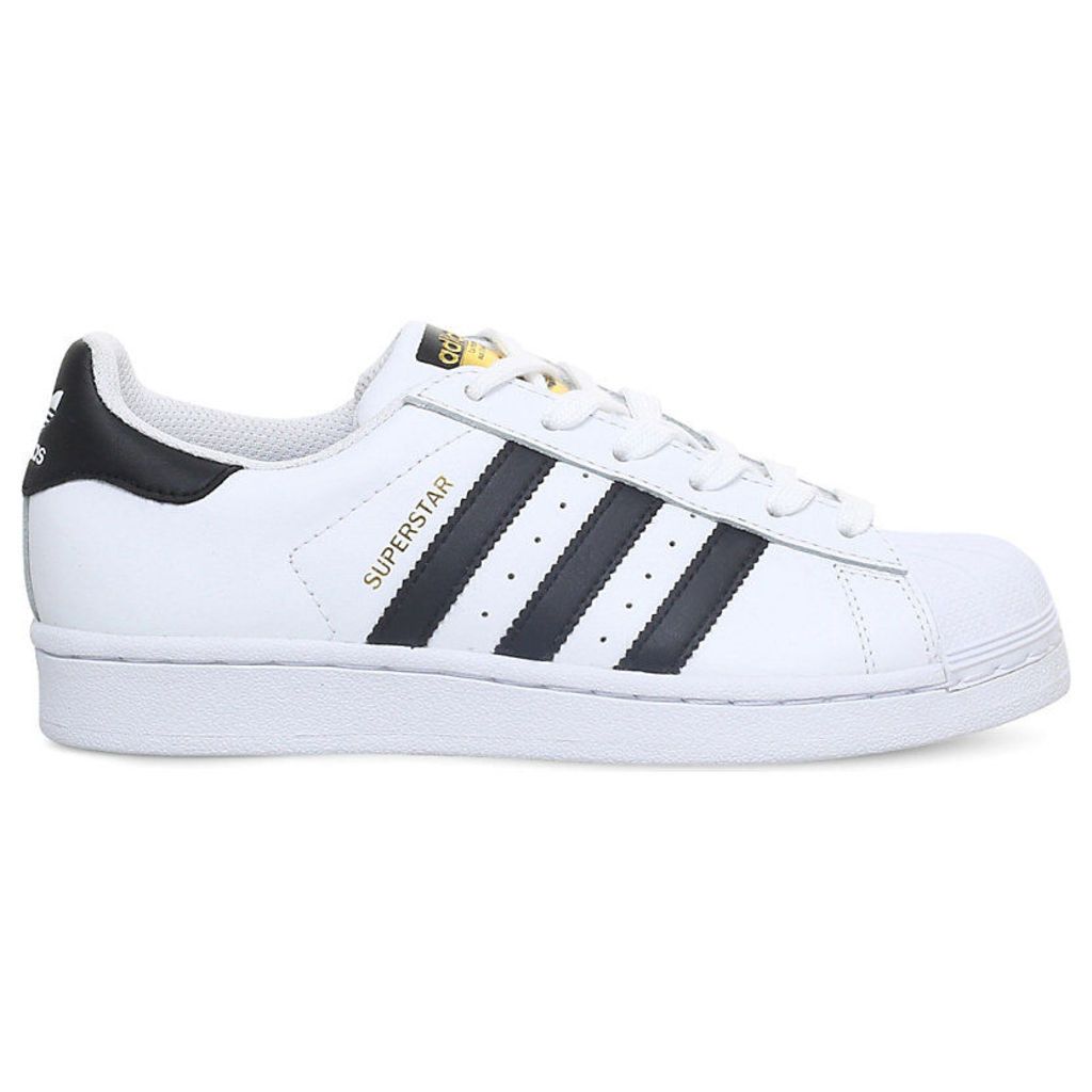 ADIDAS Superstar J leather trainers 9-11 years, Women's, Size: EUR 38 / 5 UK Adult, White/Black