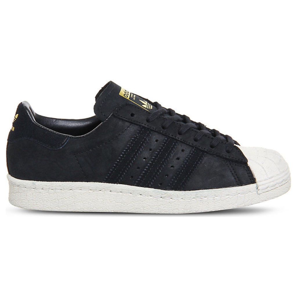 Adidas Superstar 80s suede trainers, Women's, Size: 9, Core black off white
