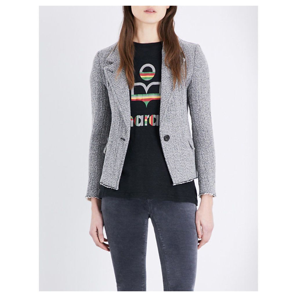 Isabel Marant Etoile Ela wool-blend jacket, Women's, Size: 14, Grey
