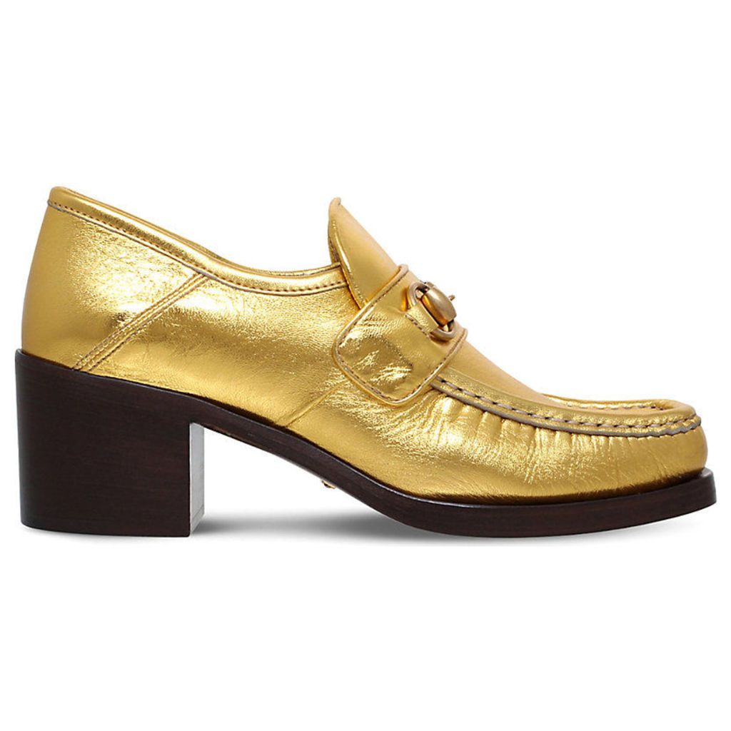Gucci Vegas metallic leather loafers, Women's, Size: EUR 40 / 7 UK WOMEN, Gold