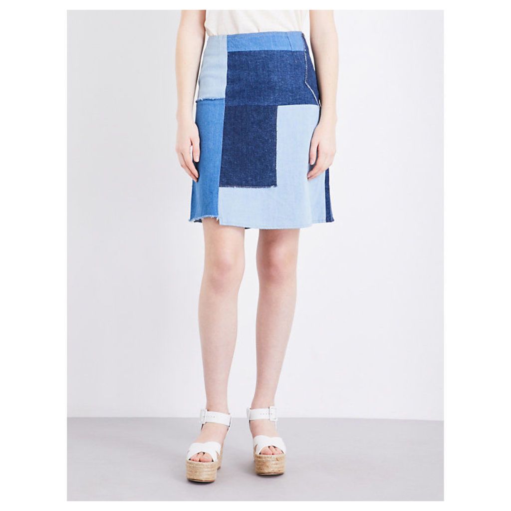Mih Jeans Turo high-rise denim skirt, Women's, Size: S, Multi