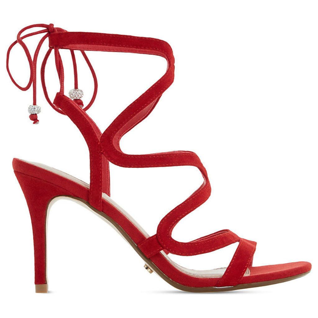 Dune Maari suede sandals, Women's, Size: EUR 38 / 5 UK WOMEN, Red-suede