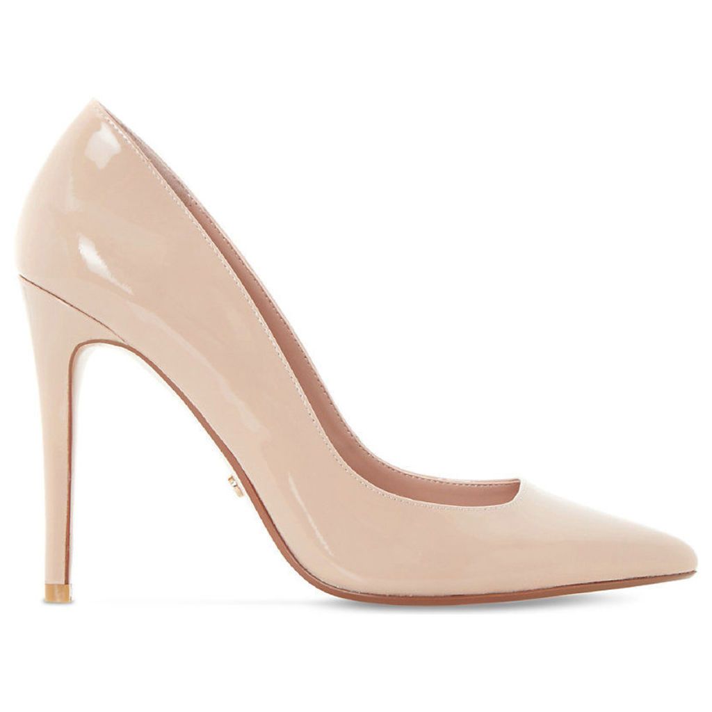 Dune Aiyana stiletto patent court shoes, Women's, Size: EUR 39 / 6 UK WOMEN, Nude-patent