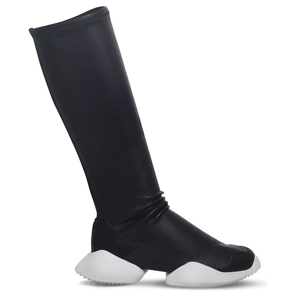 Rick Owens x adidas Vicious Level Runner leather boots