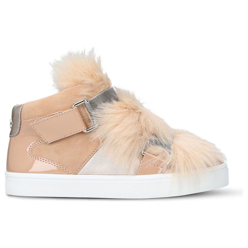 Lovely faux-fur trainers
