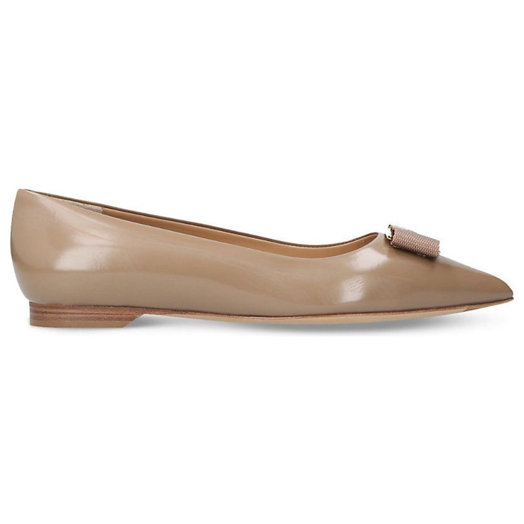 Friuli leather pointed ballet flats