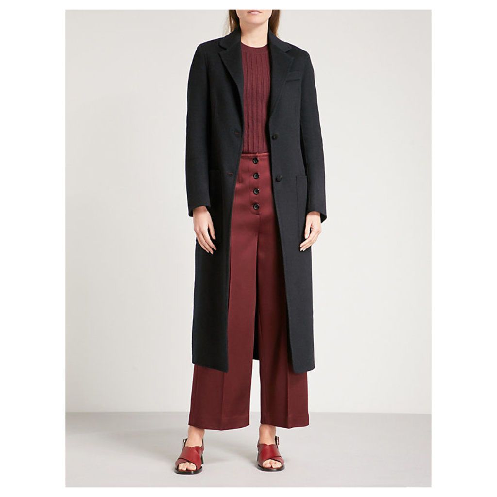 Marvil wool and silk-blend coat