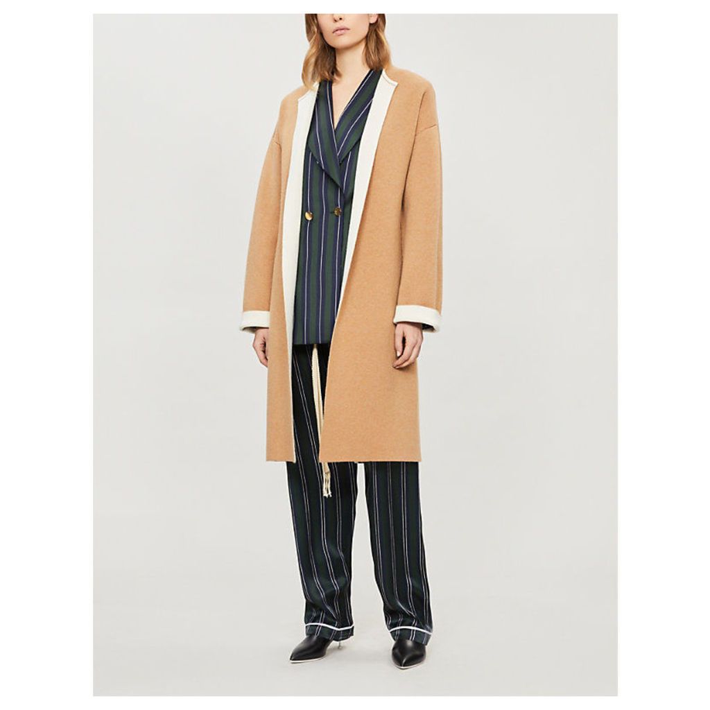 Coa stretch-cashmere coat