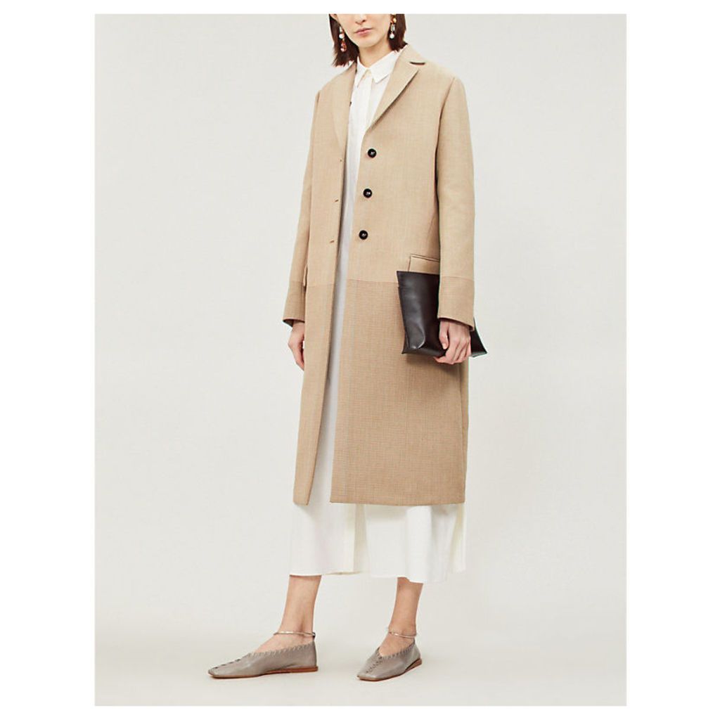 Textured twill coat