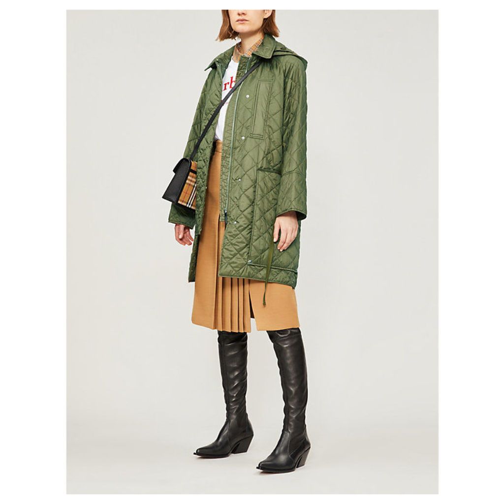 Coleraine quilted shell coat