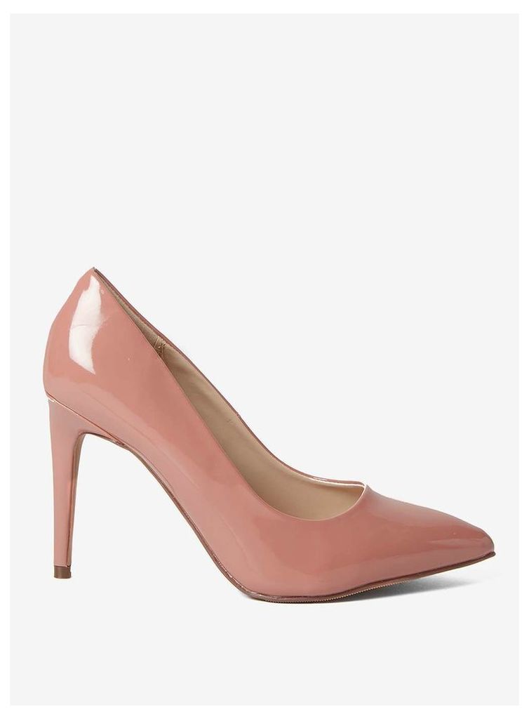 Womens Wide Fit Rose 'Emily' Court Shoes- Pink, Pink