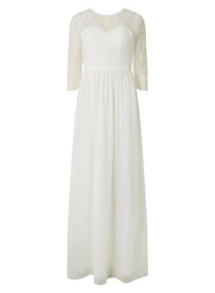 Womens Showcase Bridal 'Molly' Lace Maxi Dress - White, White
