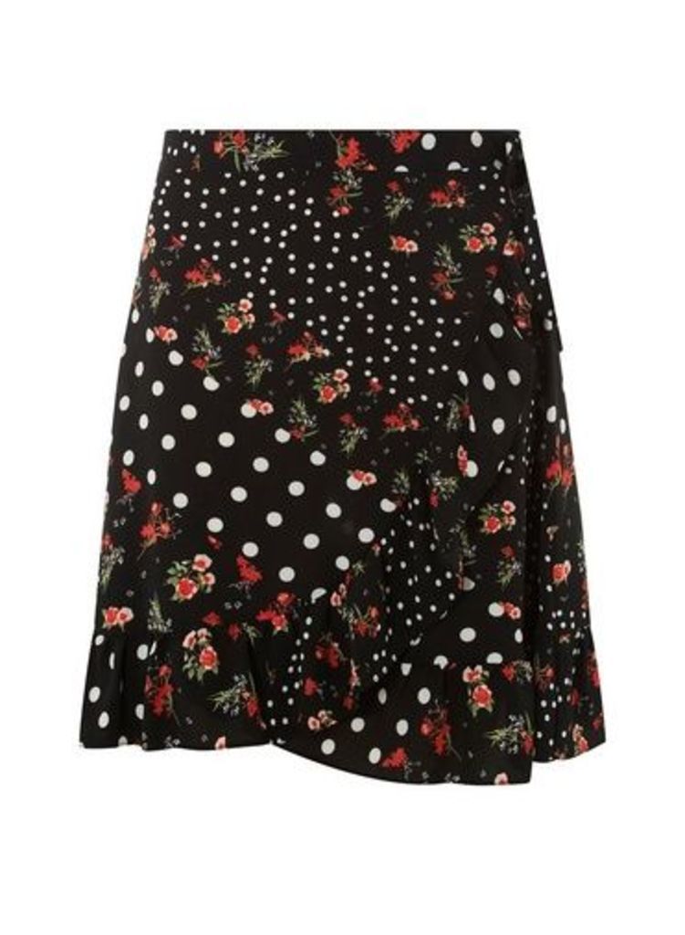 Womens **Ditsy Mix And Match Skirt- Red, Red