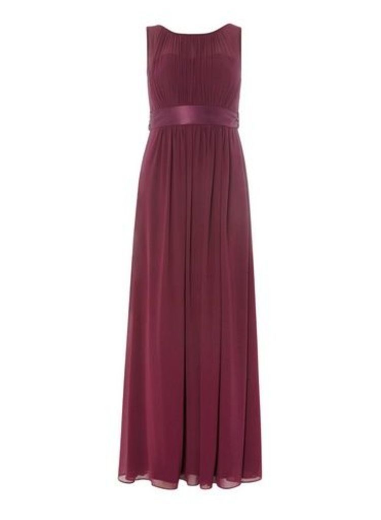 Womens Showcase Dp Petite Mulberry Maxi Dress - Red, Red