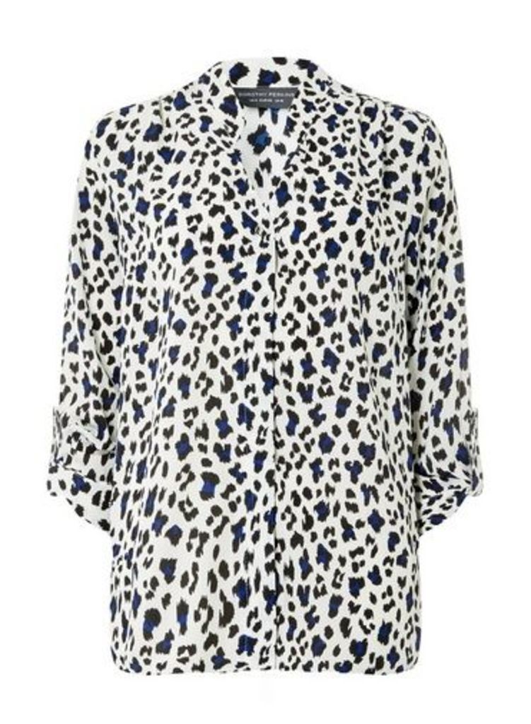 Womens **Tall Multi Colour Leopard Print Shirt- Multi Colour, Multi Colour