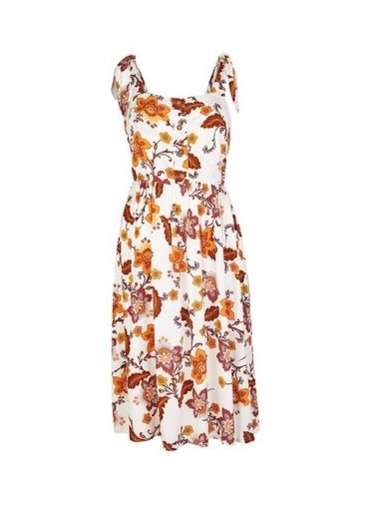 Womens Ivory Floral Print Camisole Dress - Multi, Multi
