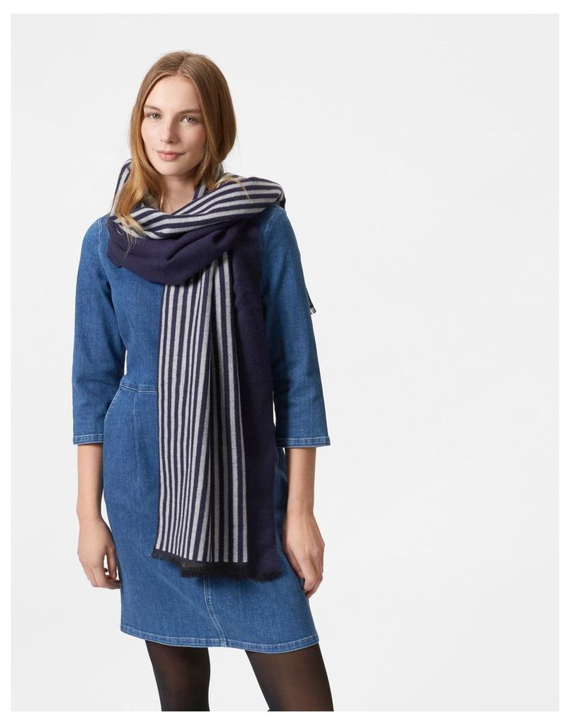 French Navy Twilby Scarf  Size One Size | Joules UK