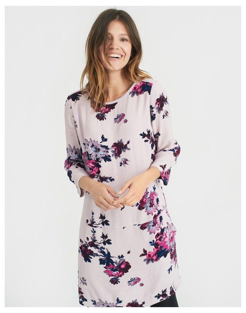 Champagne Floral Ambion Shift Dress  Size 12 | Joules UK