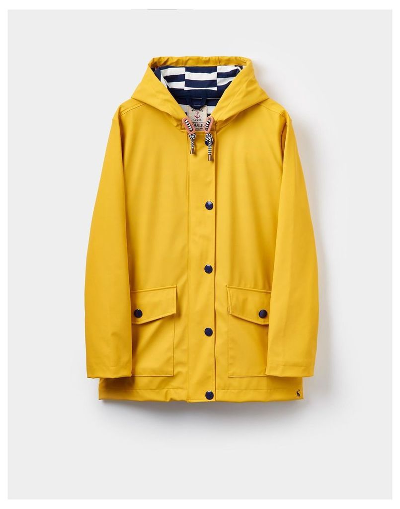 Cornfield Yellow 124157 Womens Rubber Coated Jacket  Size 14 | Joules UK
