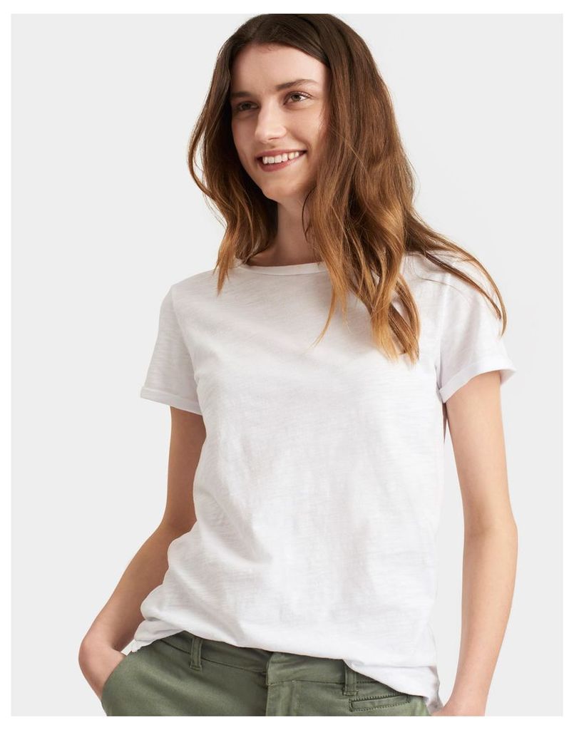 Bright White Nessa Jersey T Shirt  Size 8 | Joules UK