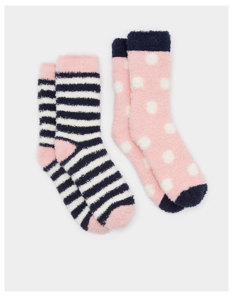 Soft Pink Fab shortie Socks Two Pack  Size Size 4-8 | Joules UK