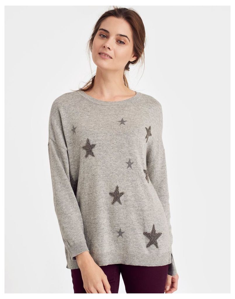 Greymarl 124294 Womens Sequined jumper  Size 12 | Joules UK
