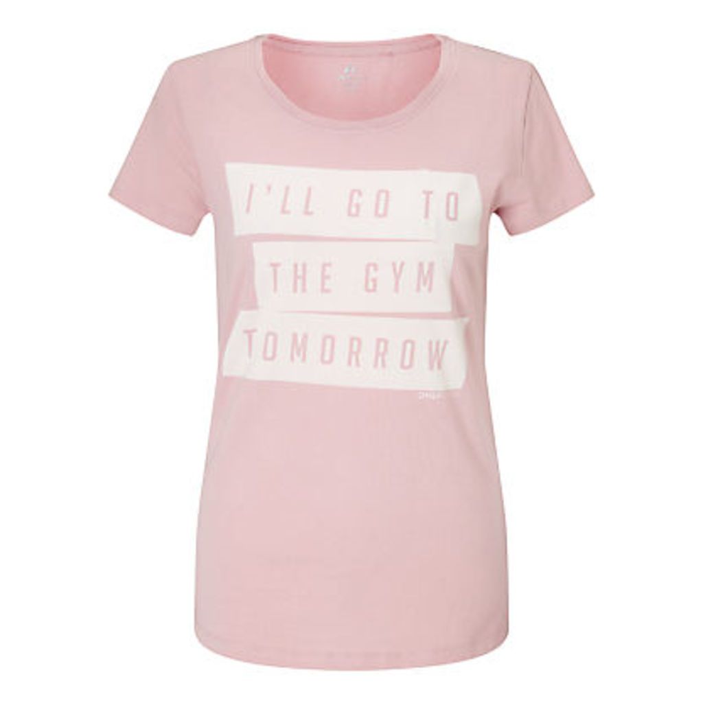ONLY PLAY Elsie Slogan T-Shirt, Pink