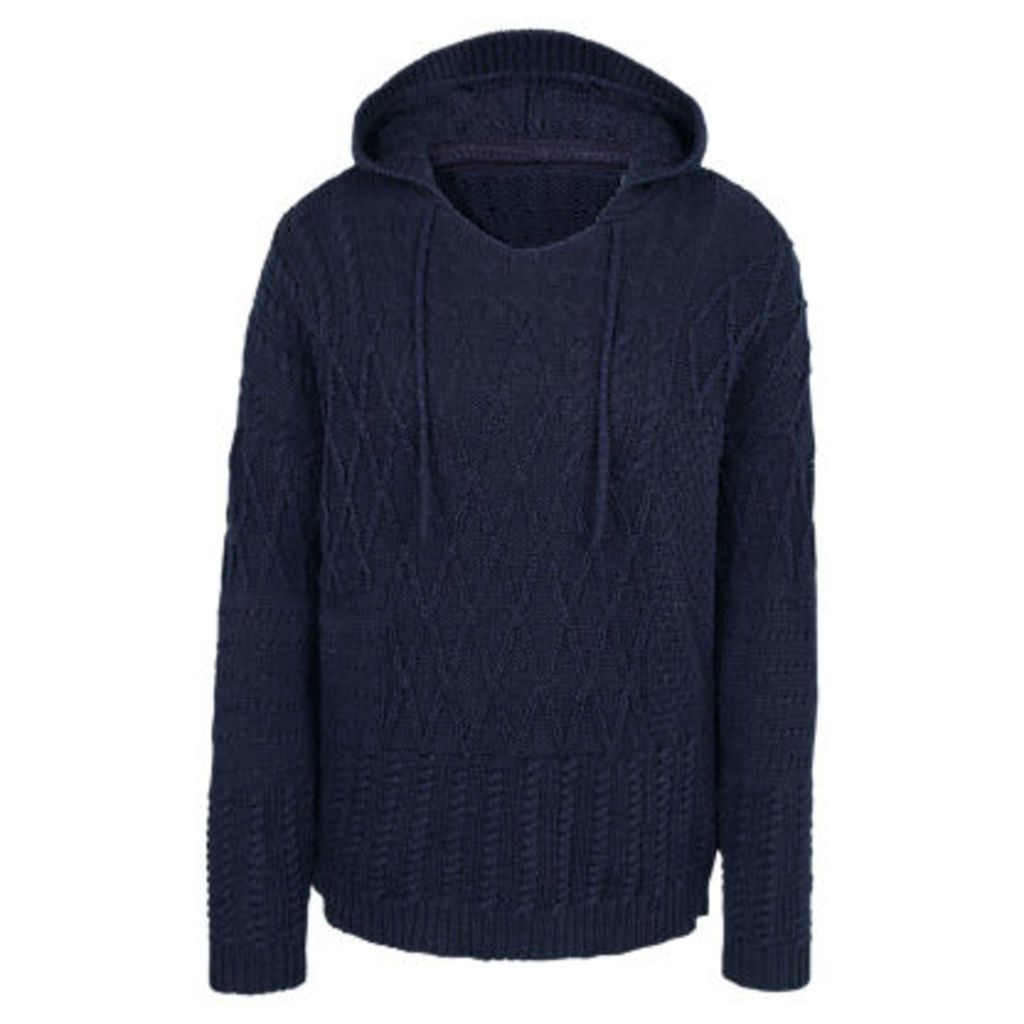 Fat Face Tenley Patchwork Knitted Hoodie