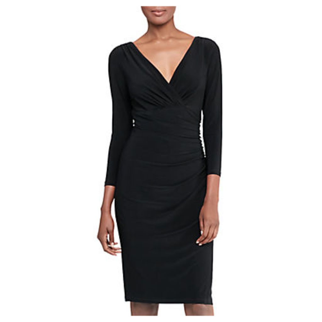 Lauren Ralph Lauren Jersey Surplice Dress, Black