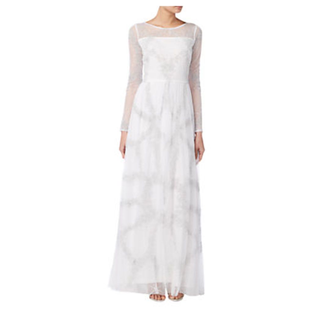 Raishma Full Sleeve Embellished Bridal Gown, Ivory
