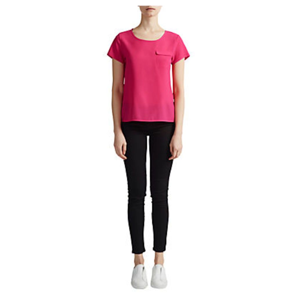 French Connection Classic Crepe Light Pocket Top